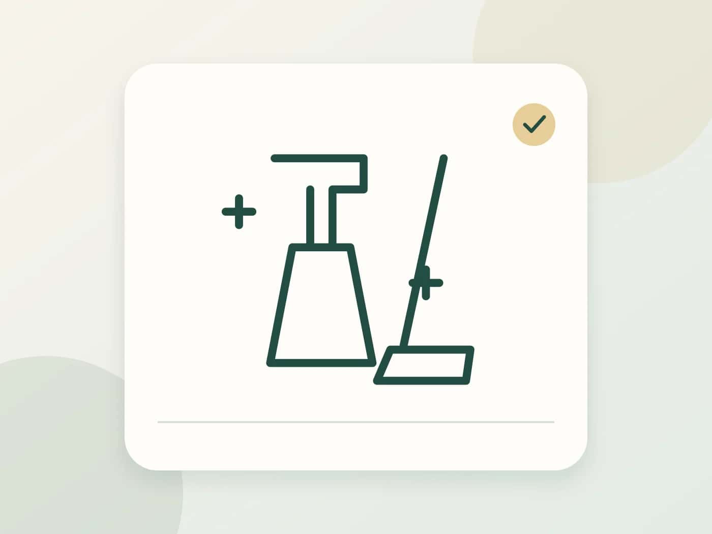 Illustration: Cleaning Services; not a photograph of a completed job or local branch