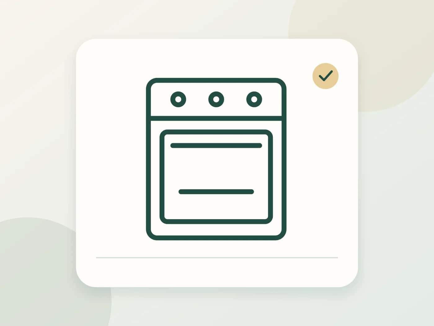Illustration: Oven Maintenance / Repair; not a photograph of a completed job or local branch